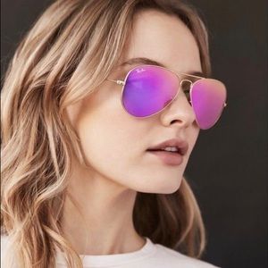 Rayban Pink Large Aviators